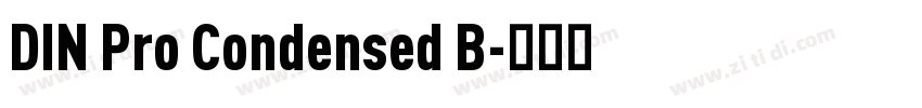 DIN Pro Condensed B字体转换